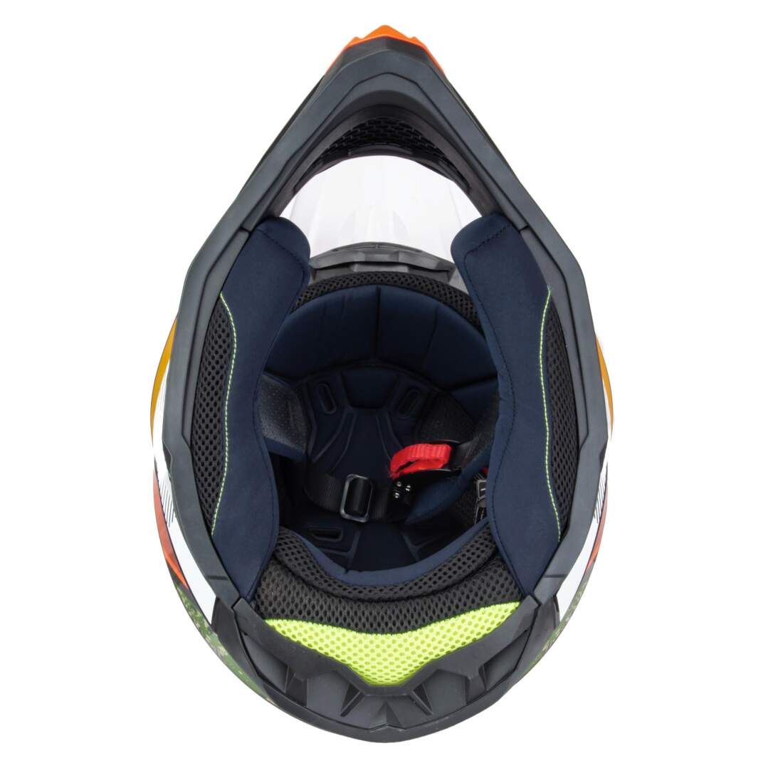 Шлем мото кроссовый HIZER J6803 №5 (M) BLACK/NEON FUCHSIA