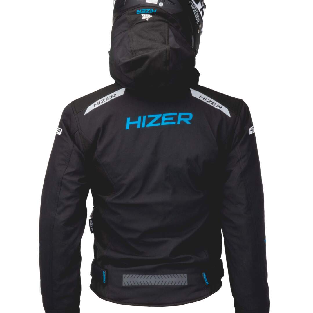 Куртка для снегохода (женская) HIZER №3 black (текстиль) (M)