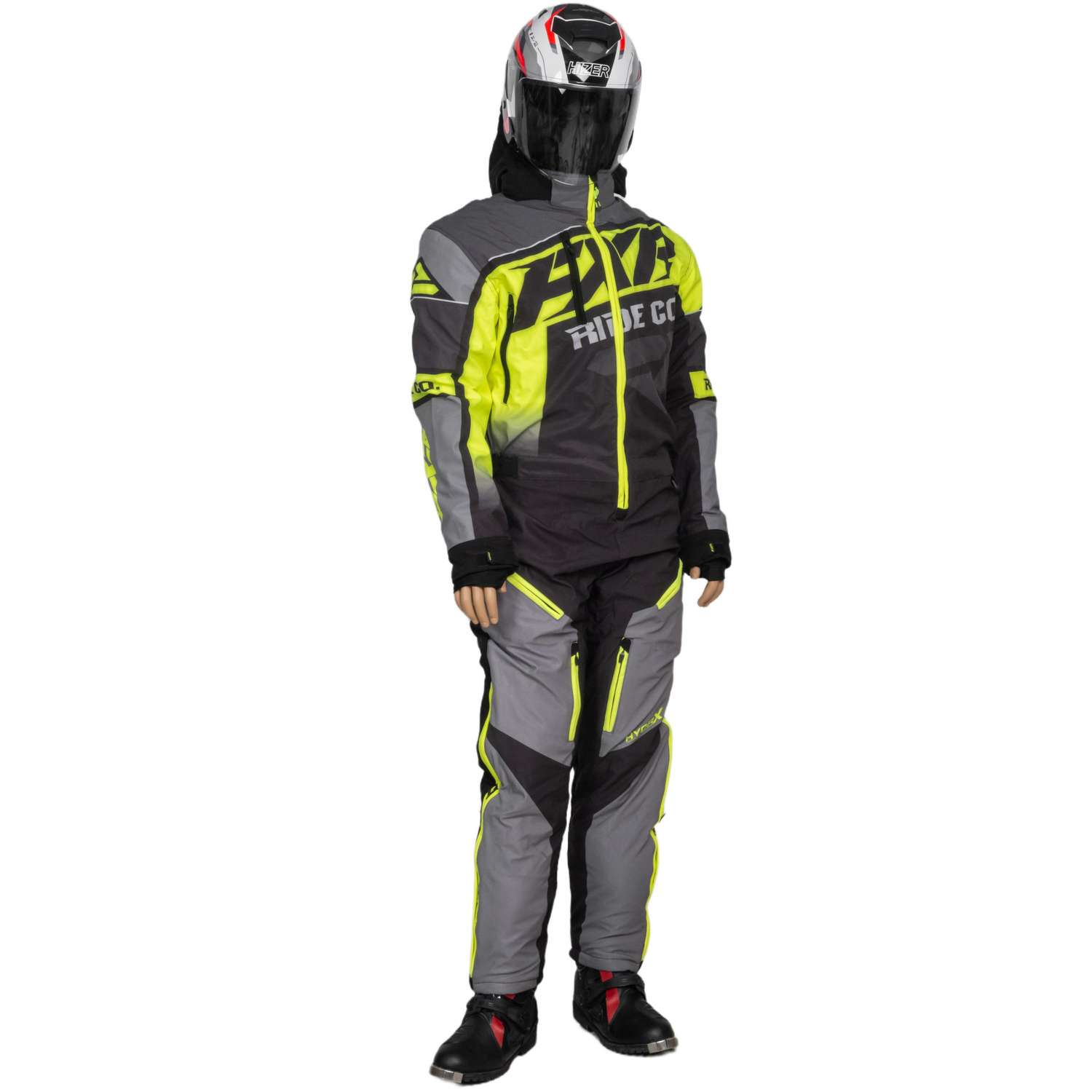 Комбинезон для снегохода FXR CX №4 gray-yellow (текстиль) (XL)