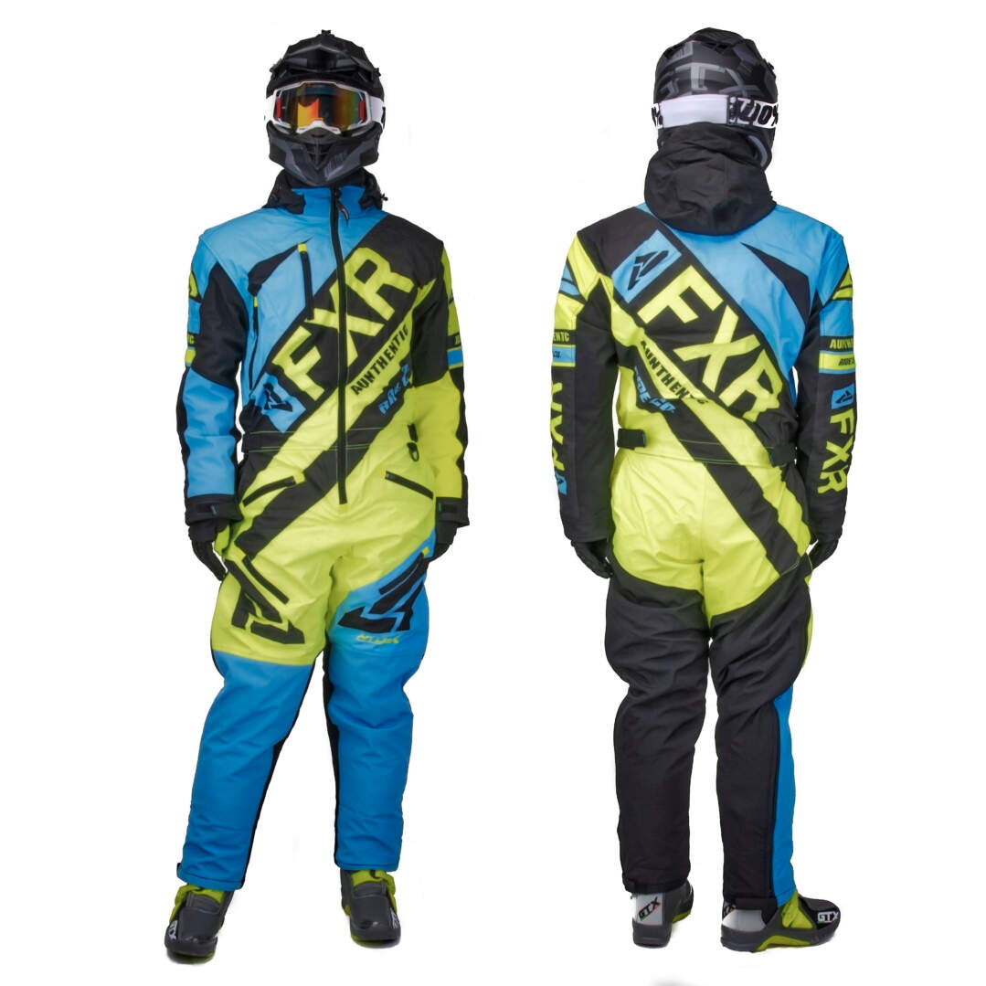 Комбинезон для снегохода FXR CX №7 sky-blue (текстиль) (L)