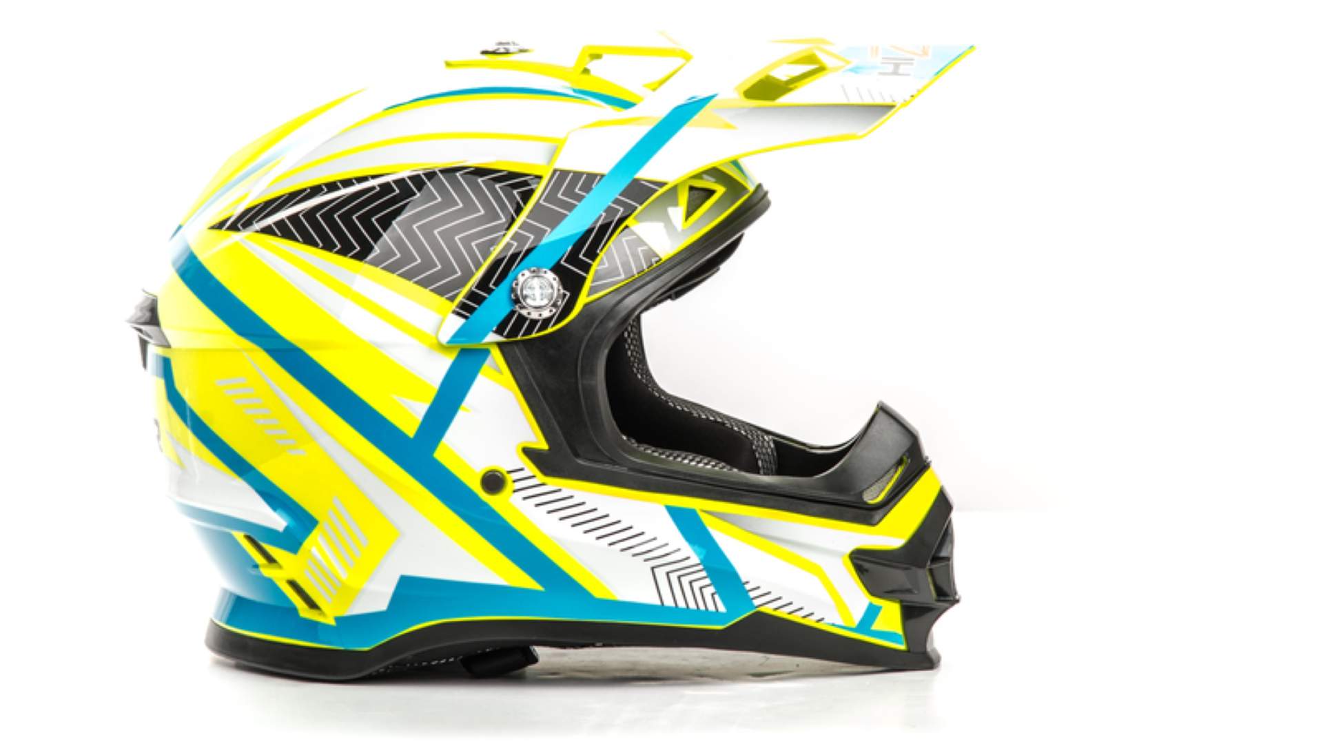 Шлем мото кроссовый HIZER B6196 №1 (S) yellow