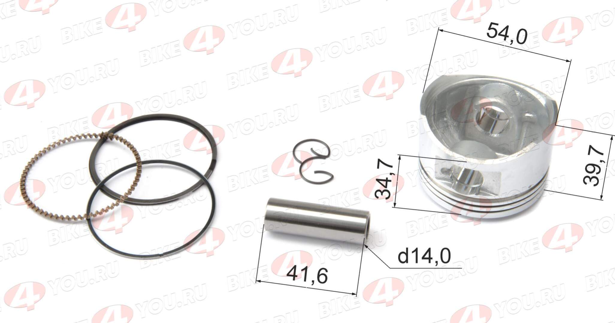 Поршень в сборе 154FMI 125см3 X-TECH