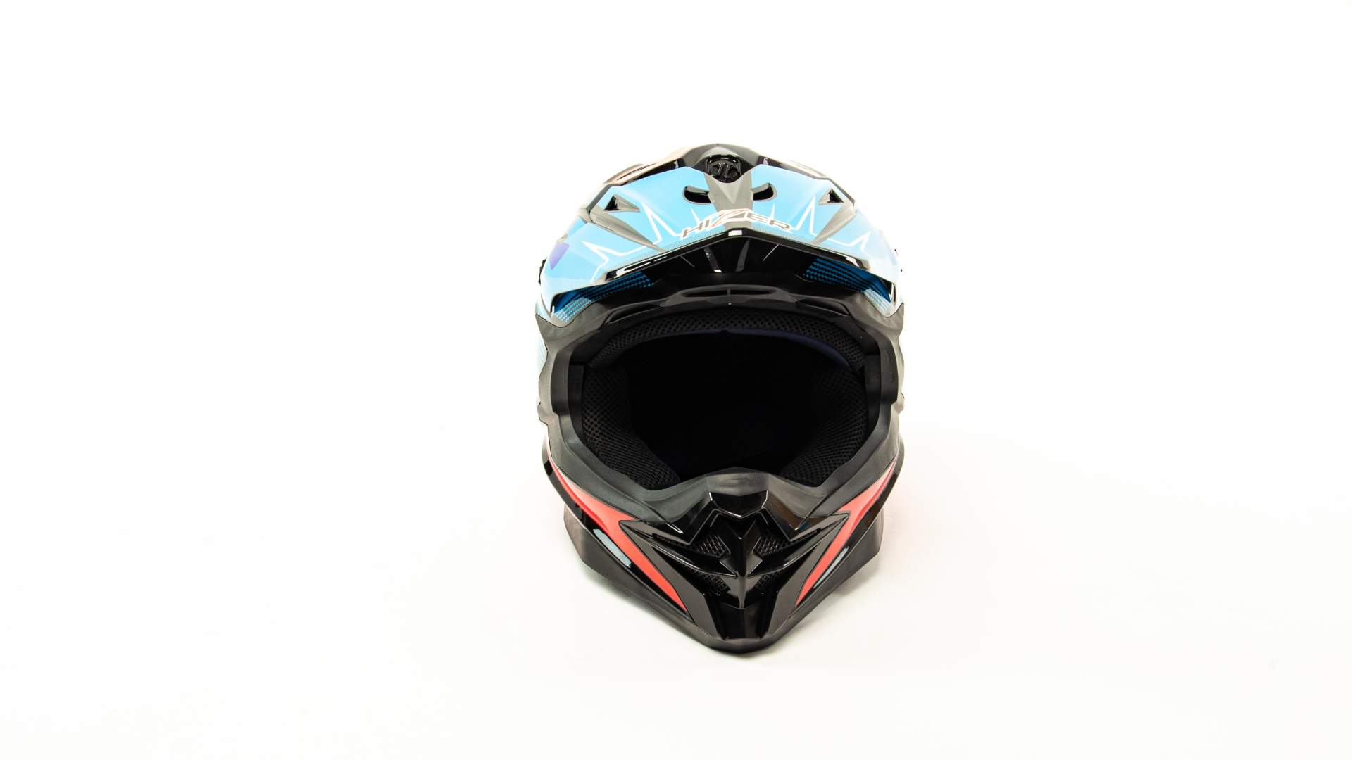 Шлем мото кроссовый HIZER J6803 №3 (S) BLACK/BLUE