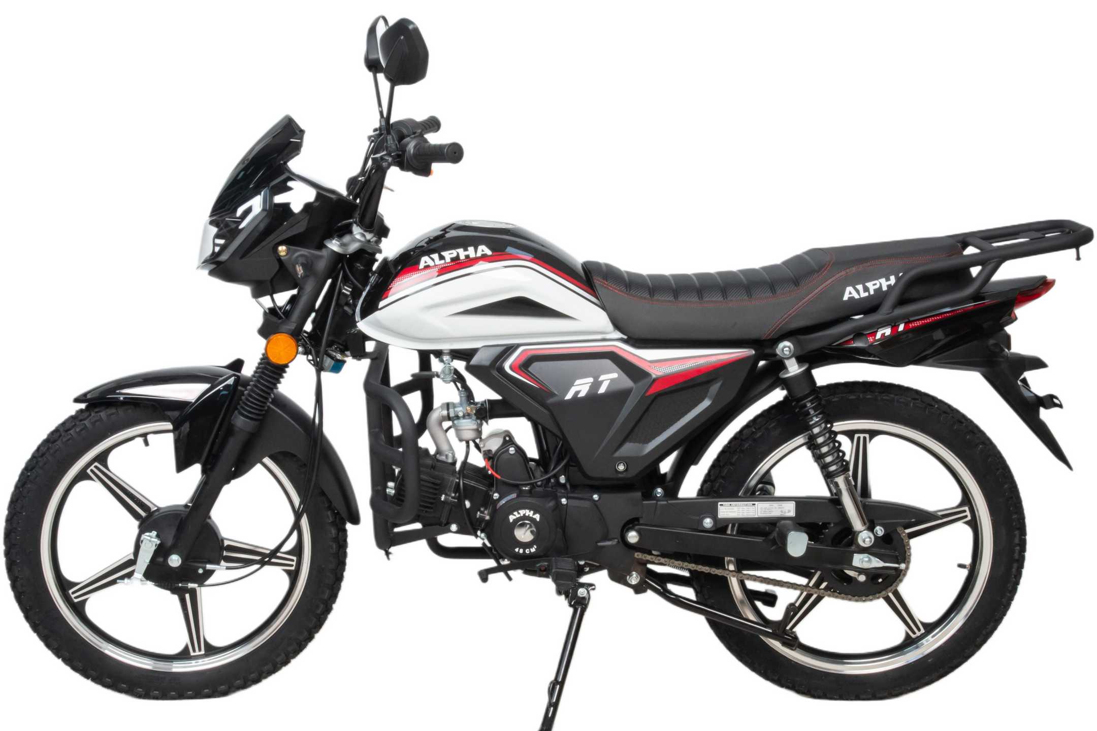 Мопед Motoland Альфа RT 11 (LM48-B) черный  (A)