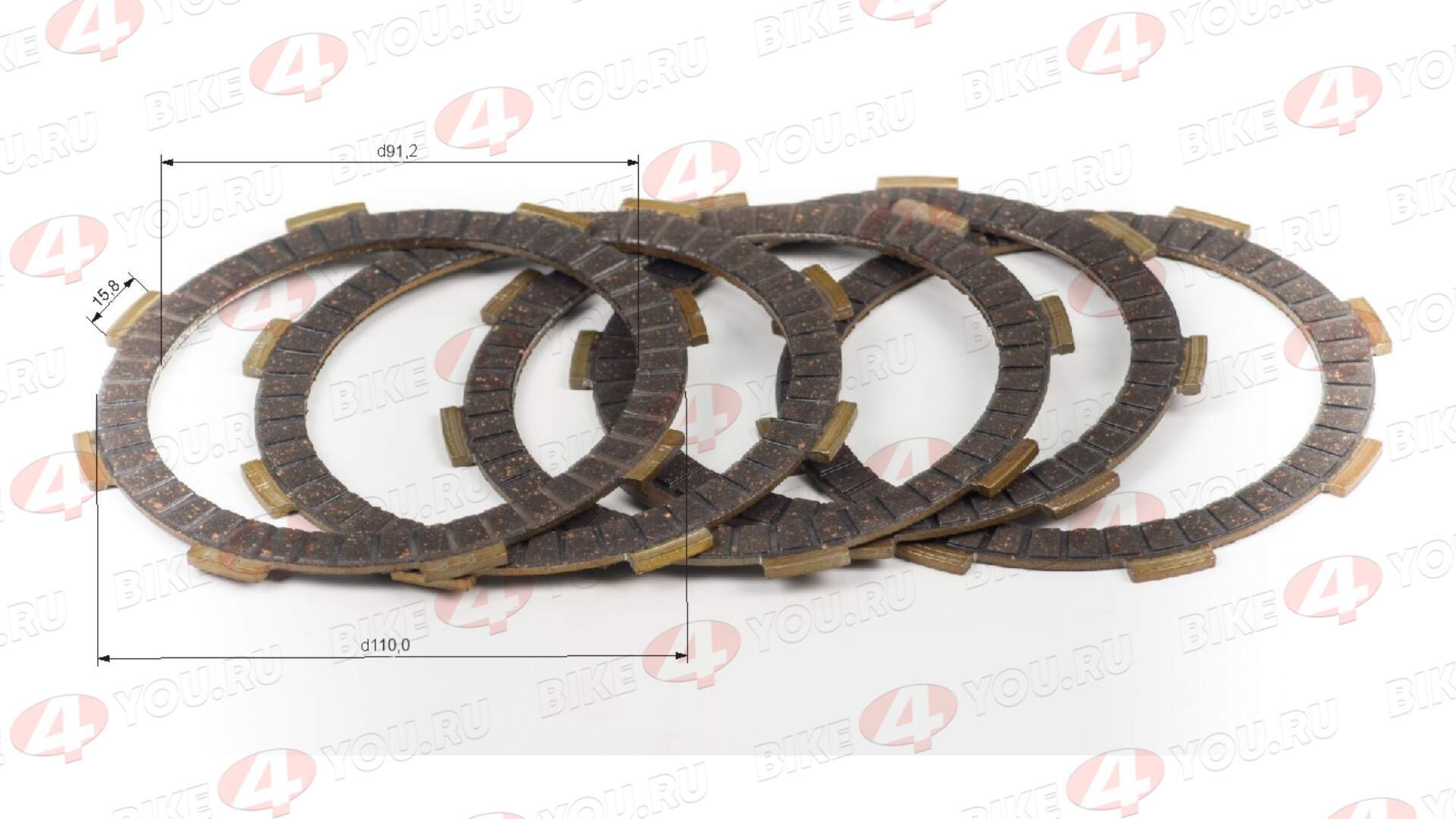 Диск сцепления W150 155см3 текстолит ZS