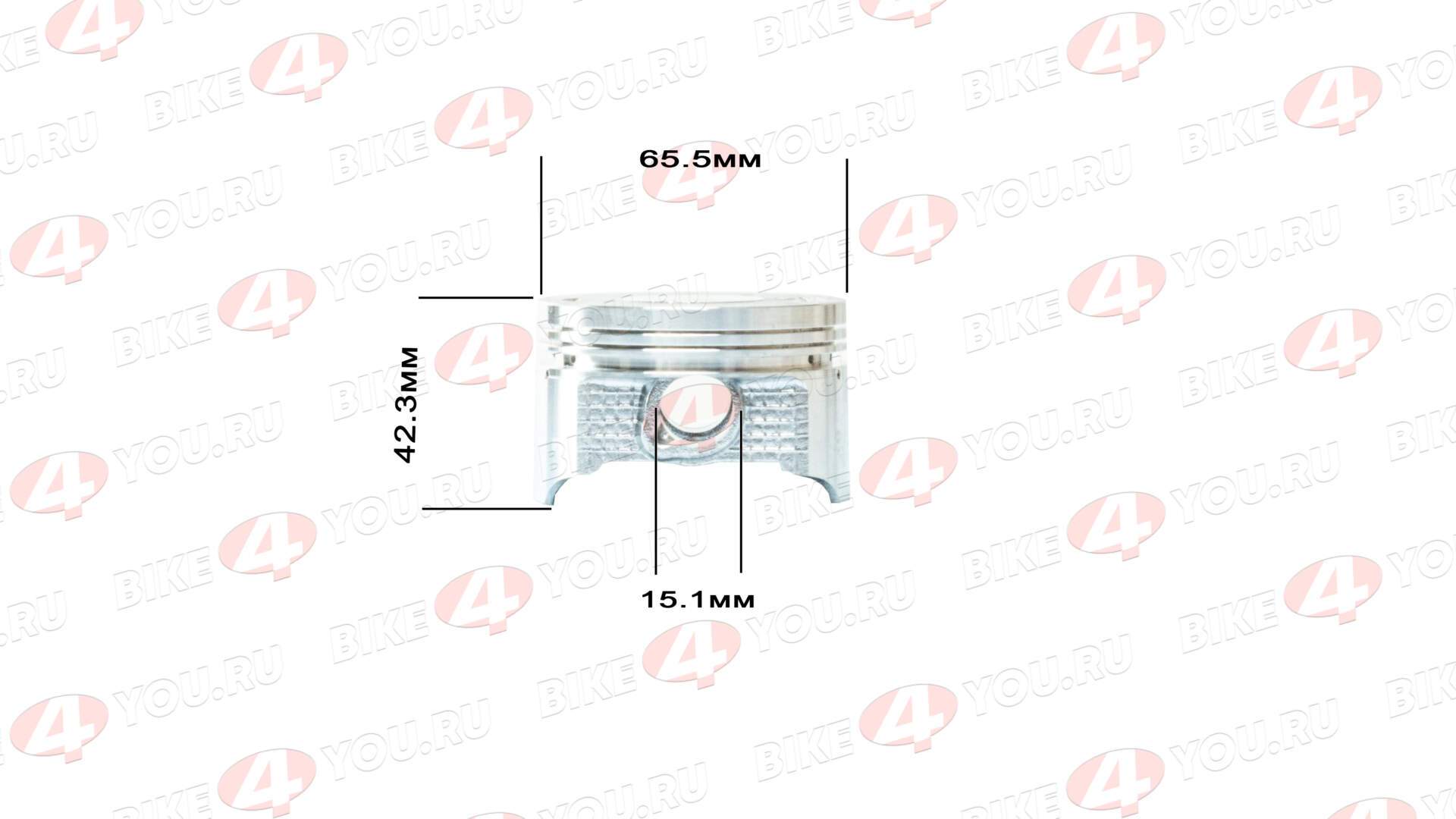 Поршень в сборе 165FMM (CB250D-G) d=65.5mm 