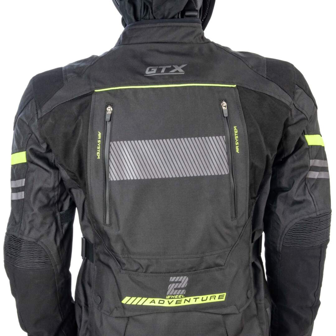 Куртка мотоциклетная (текстиль) GTX EJ-2404 BLACK (XL)