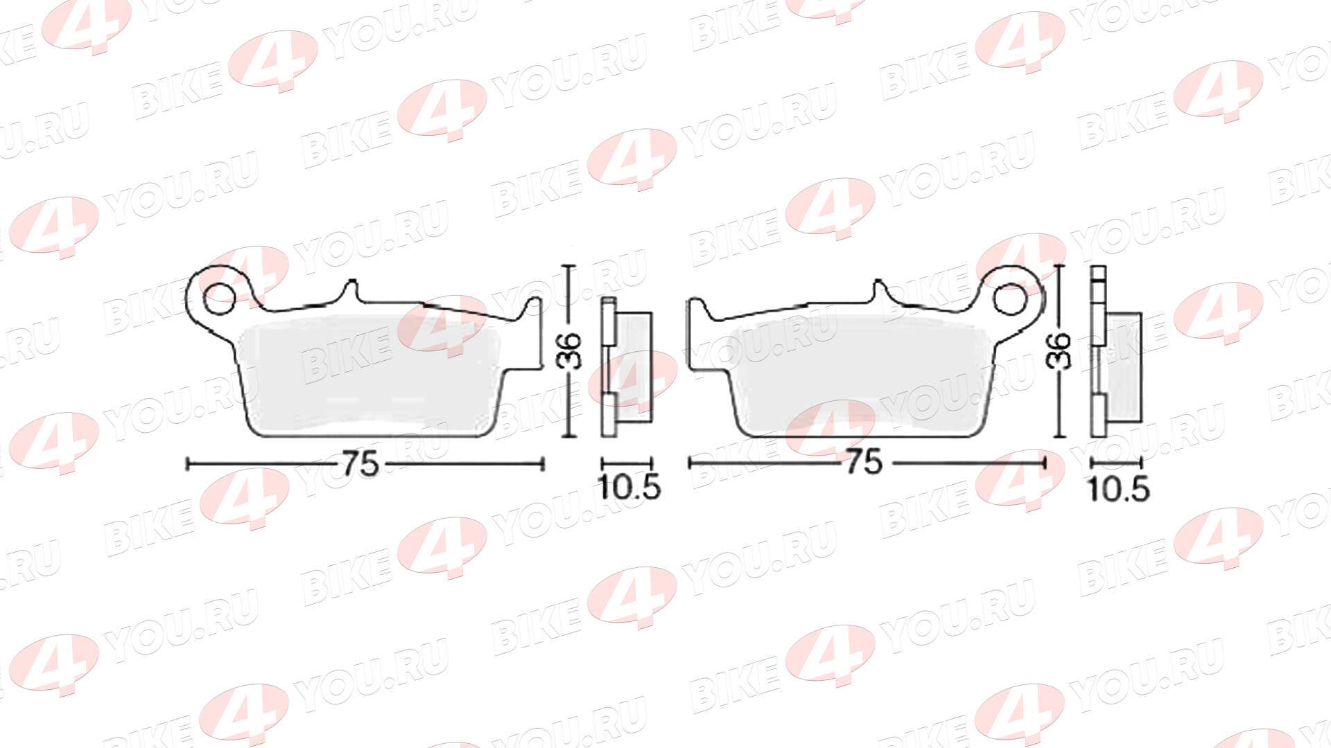 Колодки тормозные дисковые №17 X-TECH (less-metallic) медь