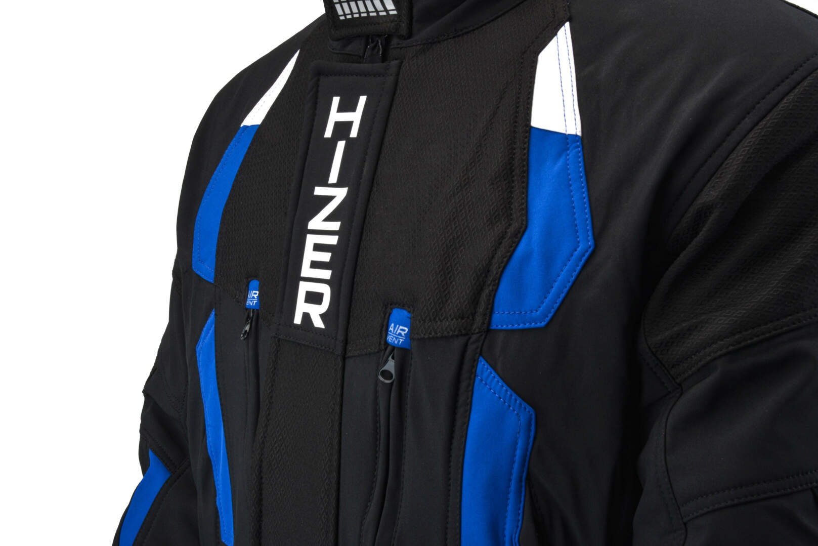 Куртка для снегохода HIZER №2 black-blue (текстиль) (XL)