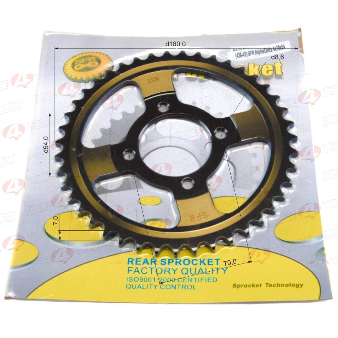 Венец, звезда ведомая (428-43) SFR Альфа/Дельта 4х70х54