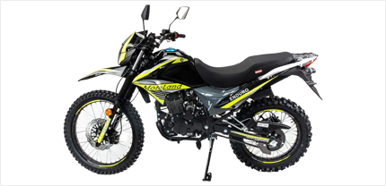 Универсальный Enduro LT 250 Neon: полноразмерный мотоцикл для асфальта и легкого бездорожья