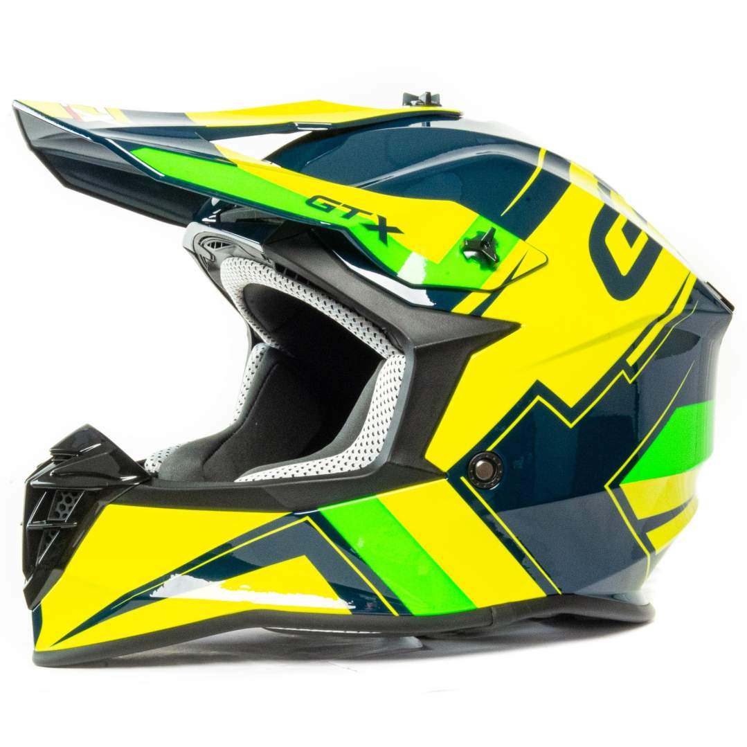 Шлем мото кроссовый GTX 633 №12 (S) GREEN