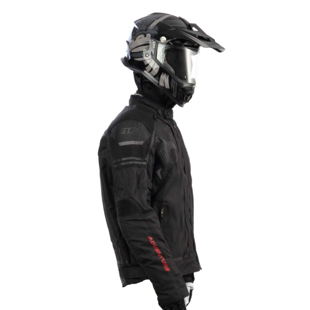 Куртка мотоциклетная (текстиль) GTX EJ-2409 BLACK (XXL)