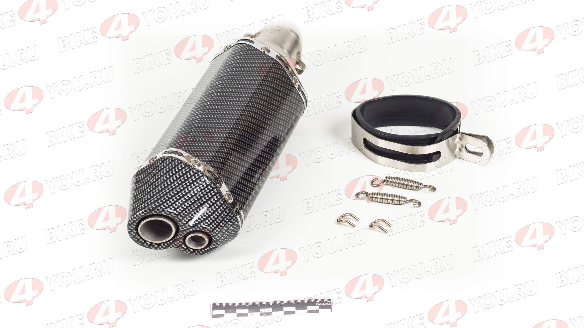 Глушитель AKRAPOVIC №11 (двойной) шестигранный карбон