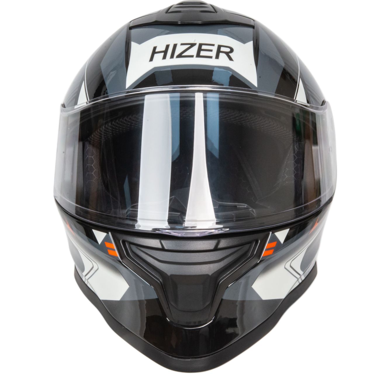 Шлем мото интеграл HIZER J5325 №3 (XXL) orange