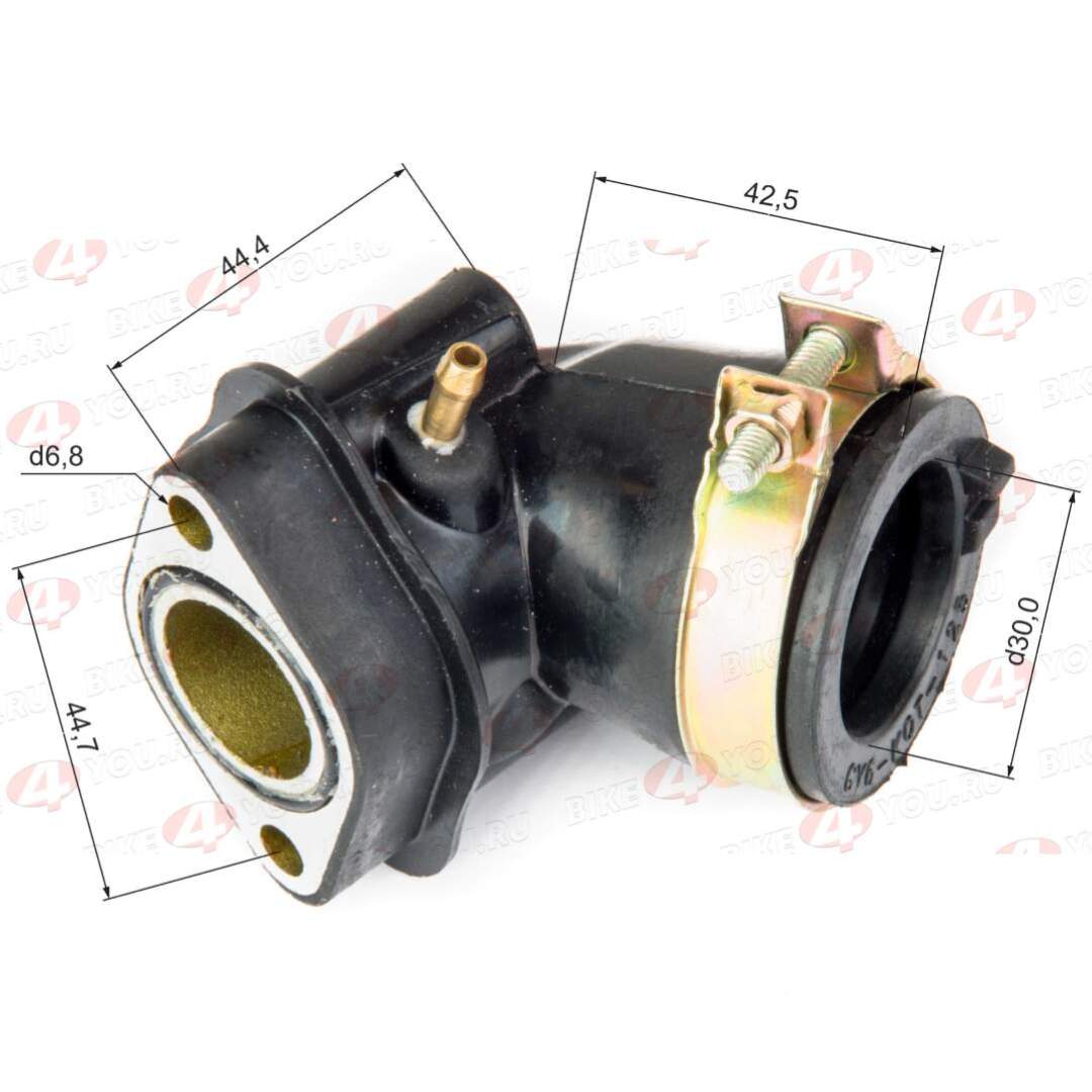 Патрубок карбюратора 163QMK с балансиром 	