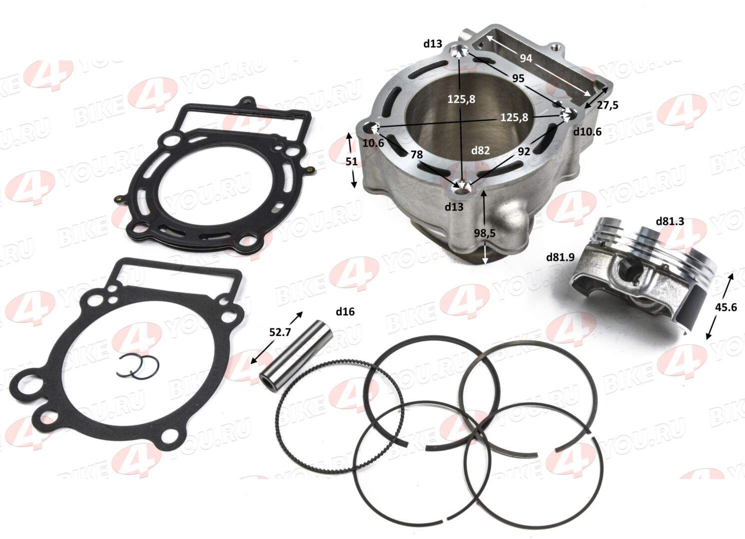 Цилиндро поршневая группа ( ЦПГ ) 182MN (NC300)  ZS