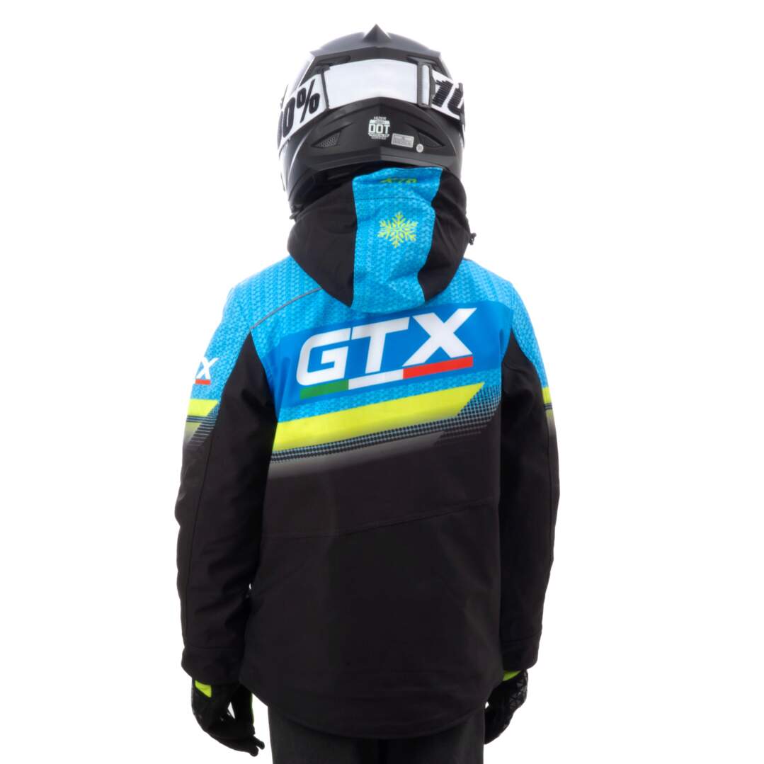 Куртка для снегохода (детская) GTX №4 black-blue (текстиль) (10Y)