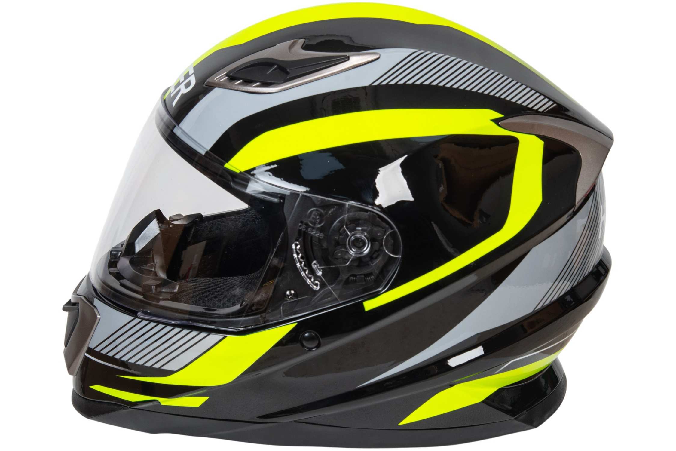 Шлем мото интеграл HIZER B562 №1 (XL)  black/yellow