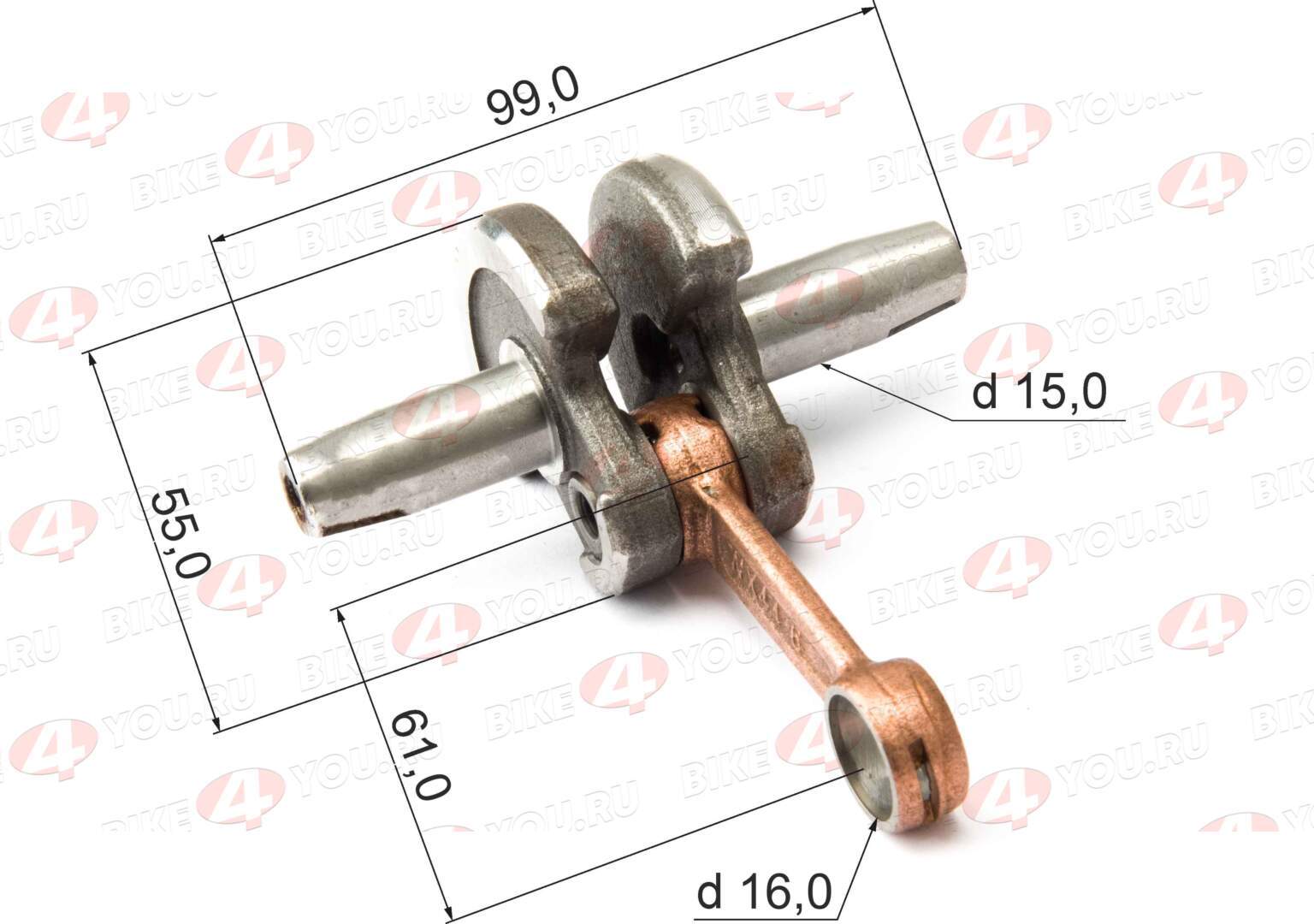 Коленвал 49СС для минибайка