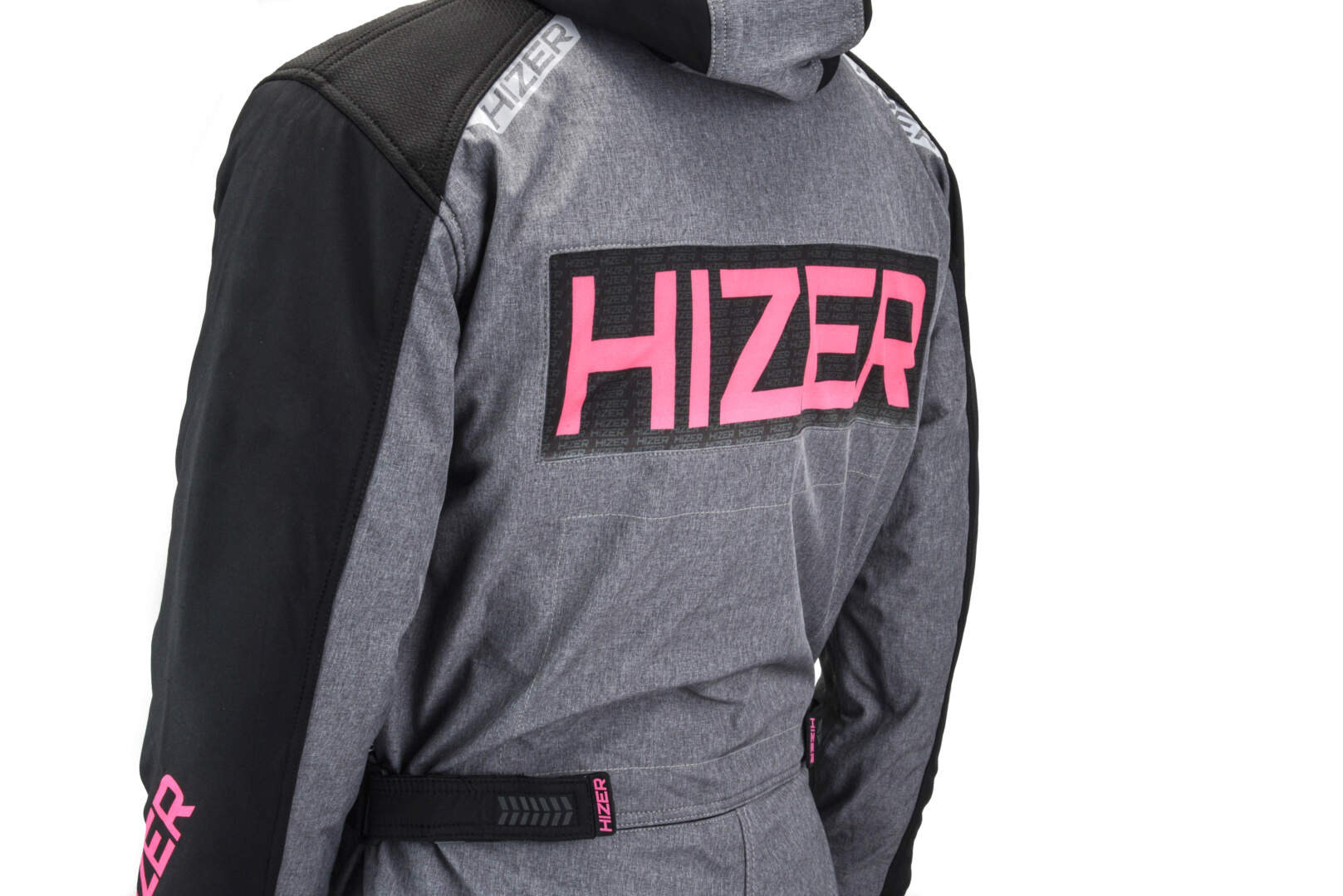 Комбинезон для снегохода (женский) HIZER №4 black-gray (текстиль) (L)