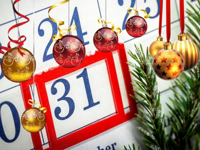 Выходные дни с 31.12-3.01