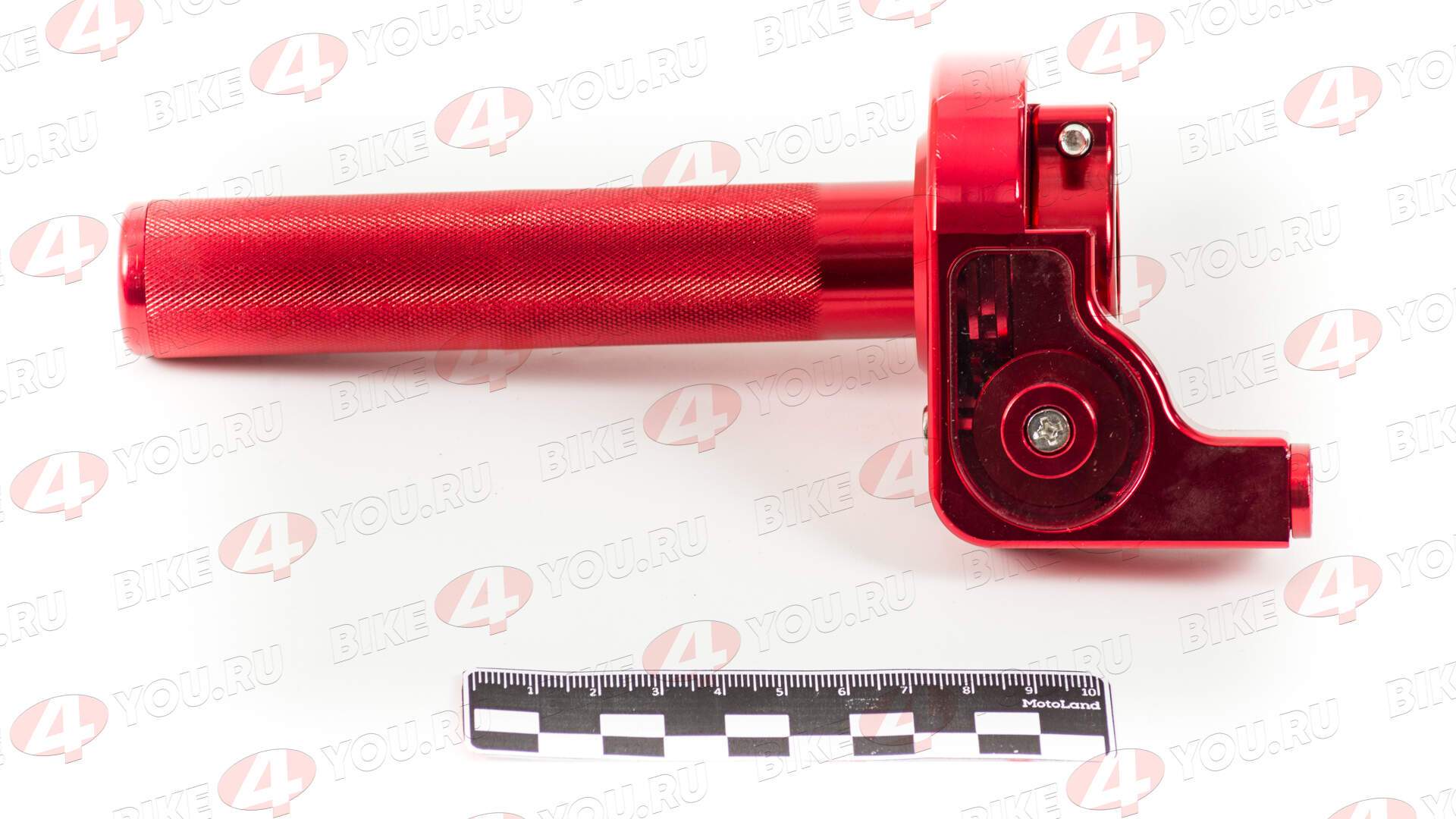 Ручка газа в сборе алюминиевая CNC красная