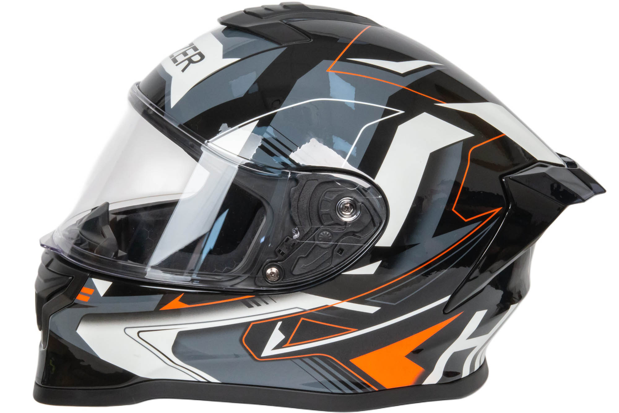 Шлем мото интеграл HIZER J5325 №3 (M) orange