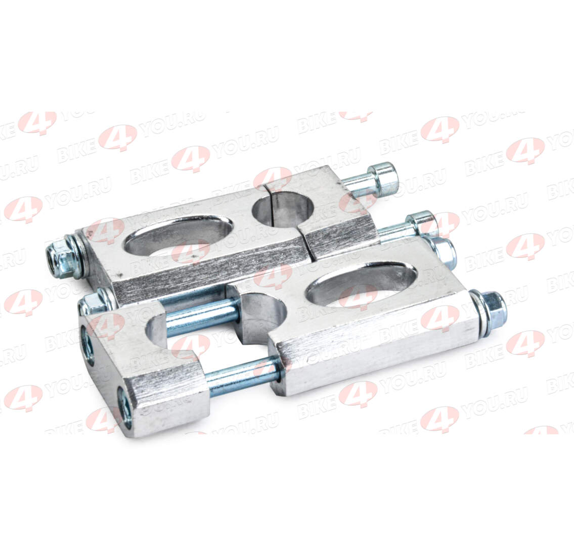 Крепление руля 22мм №3 (компл.) высокие 88мм красные