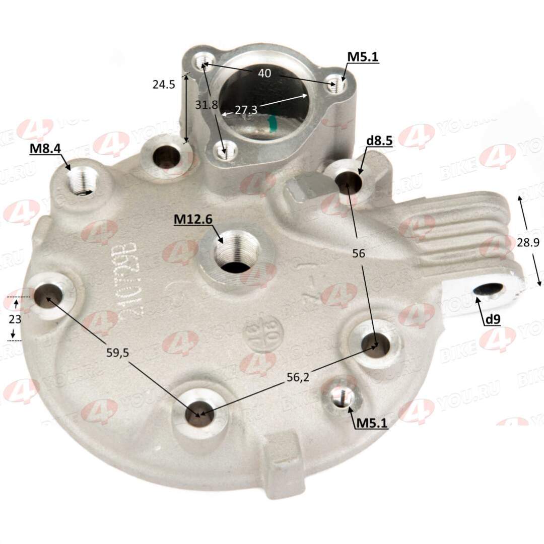 Головка блока цилиндров ( ГБЦ ) в сборе 166MM M7 2str 250см3 LONCIN