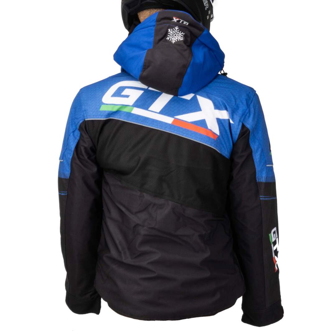 Куртка для снегохода GTX №1 black-blue (текстиль) (XXXL)