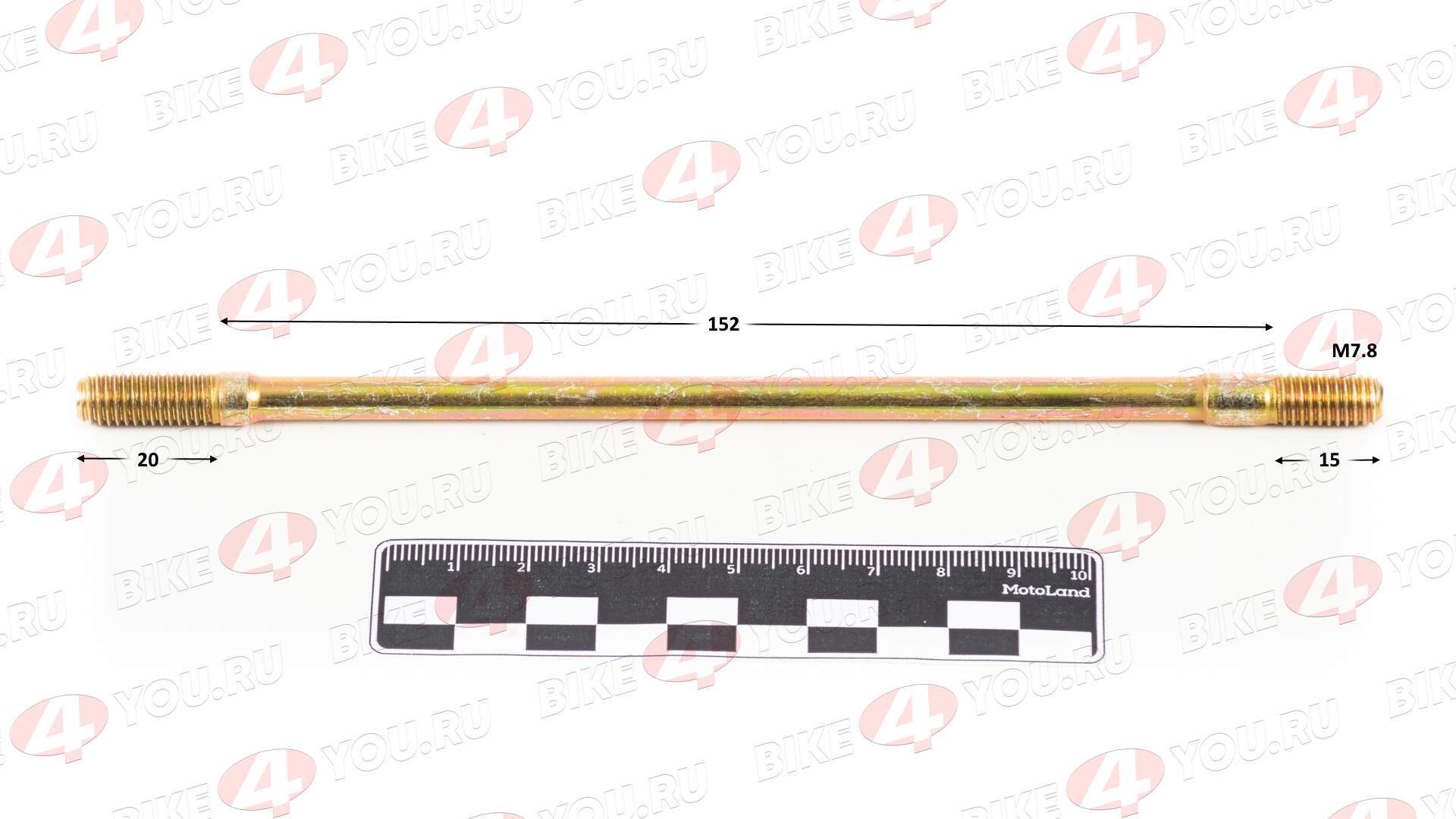 Шпилька цилиндро поршневой группы ( ЦПГ ) 161QMK 200см3 с реверсом 187.5mm/M8