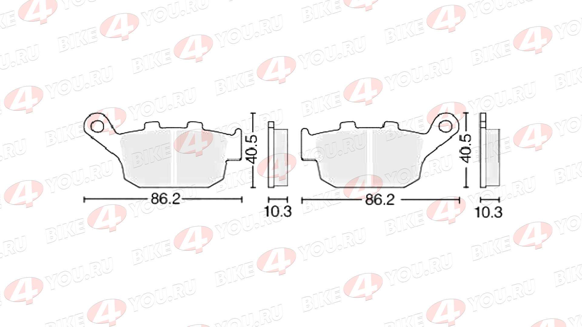 Колодки тормозные дисковые №13 X-TECH (semi-metallic) полуметаллические