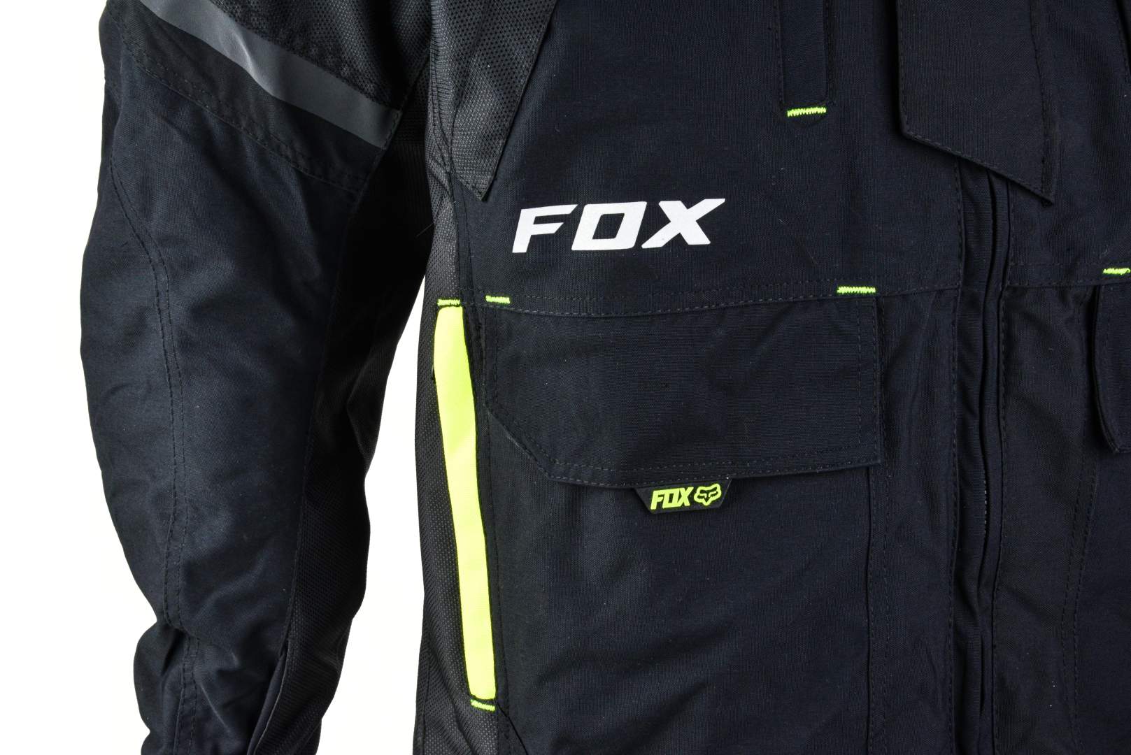 Куртка мото FOX №5 black (текстиль) (M)