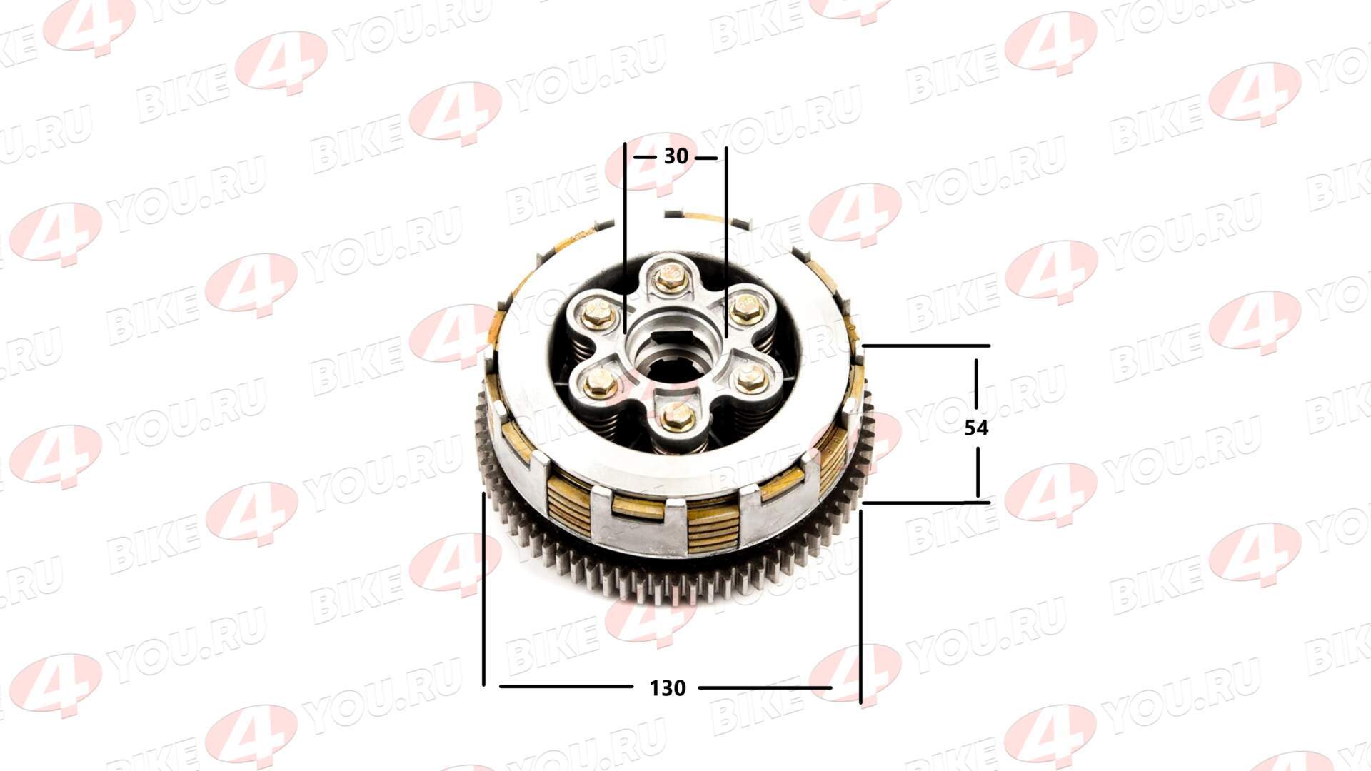 Барабан сцепления в сборе 162FMJ,164FML (CGN150, CGN200) X-TECH