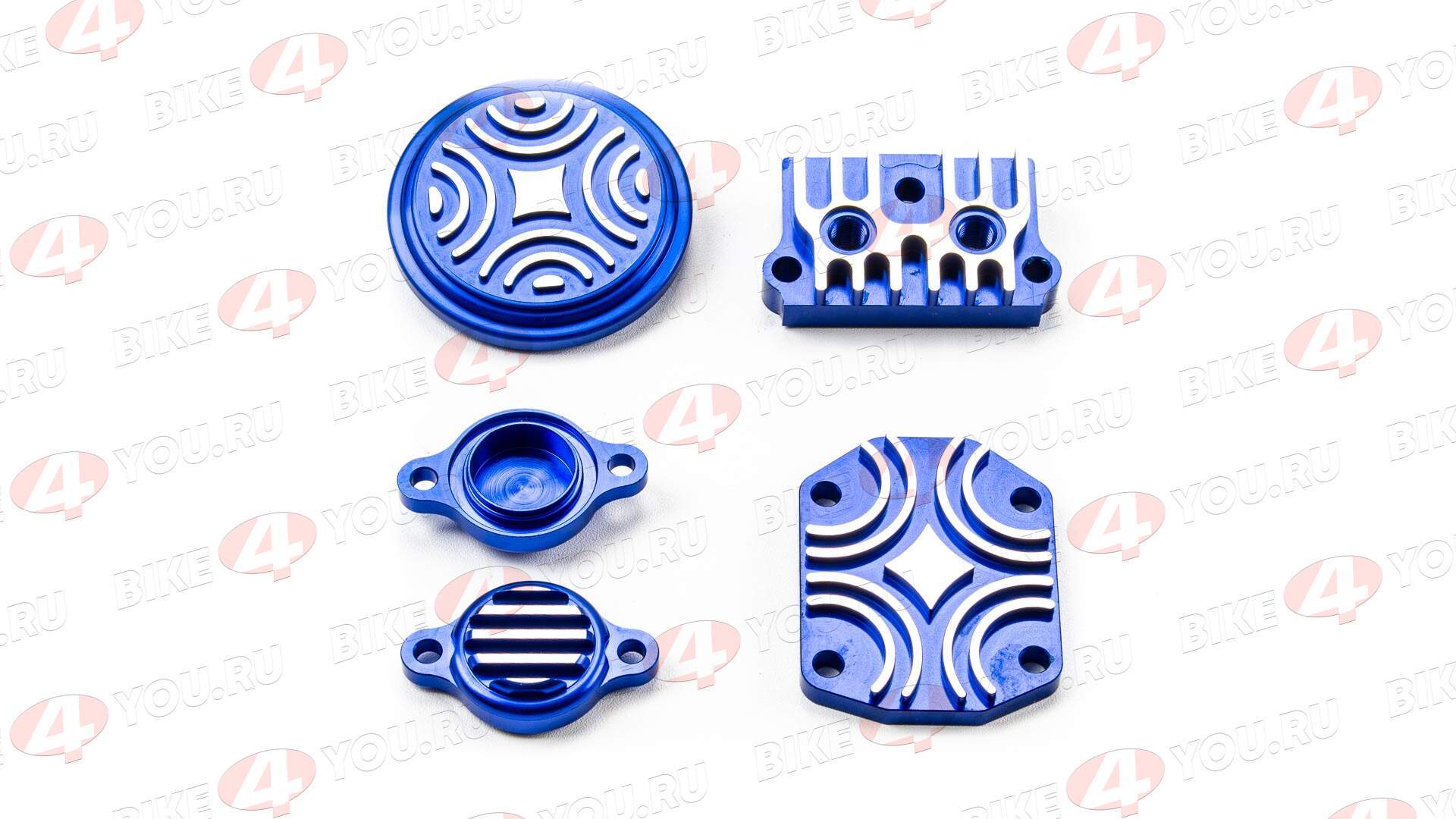 Крышки головки YX150см3 (компл.) CNC синие