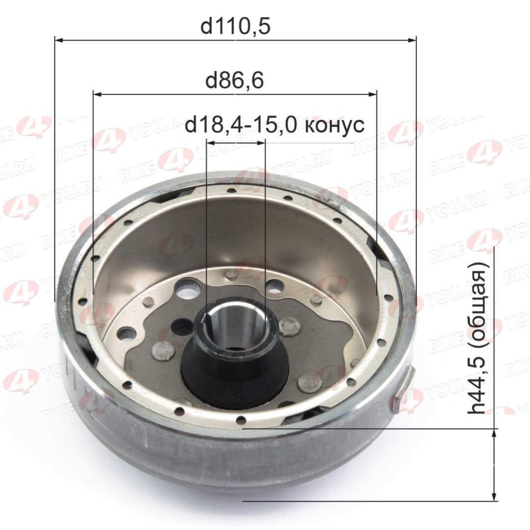 Ротор генератора (магнит) YX140 (W063)