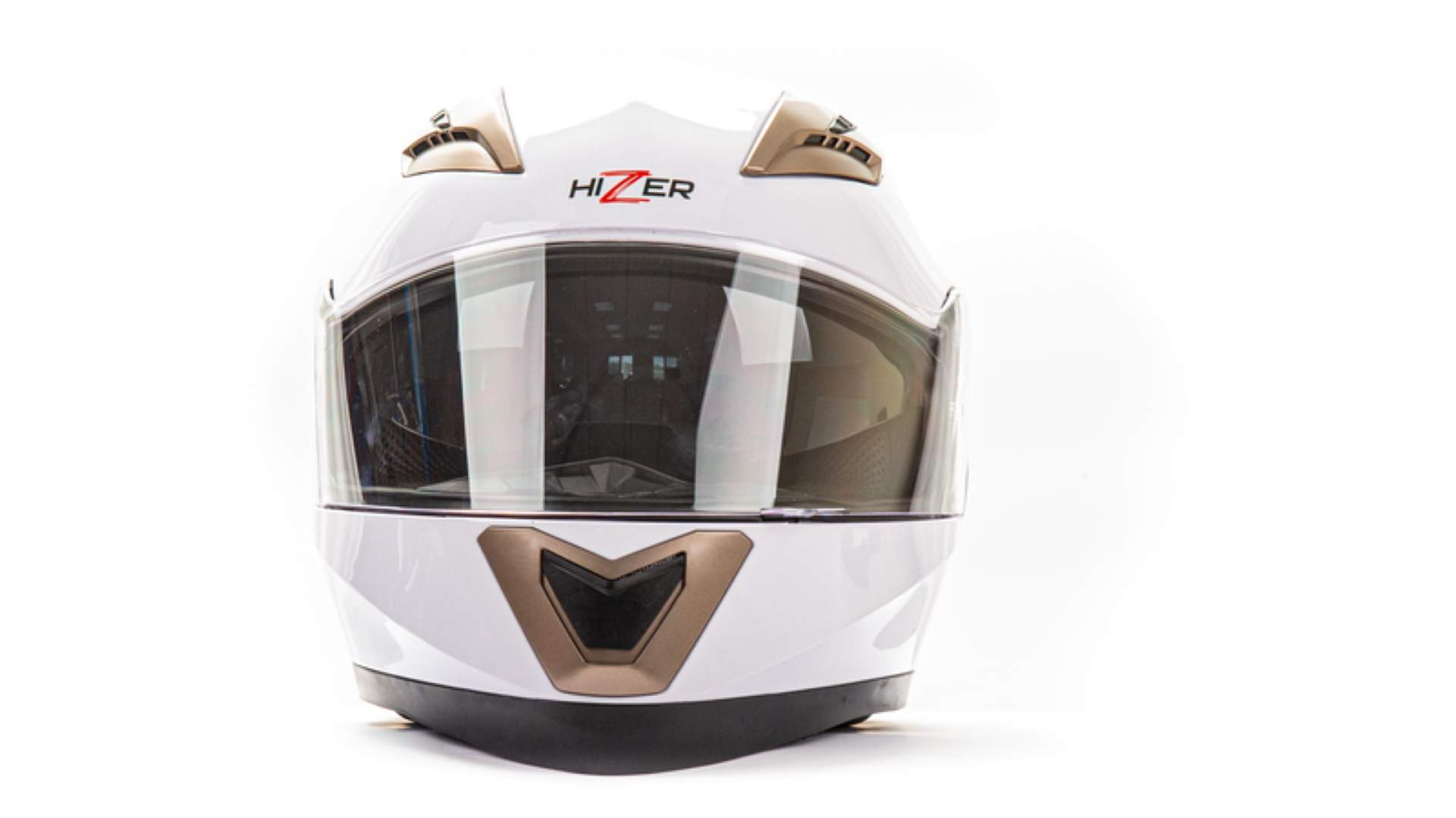 Шлем мото интеграл HIZER 529 №2 (S)  white (2 визора)