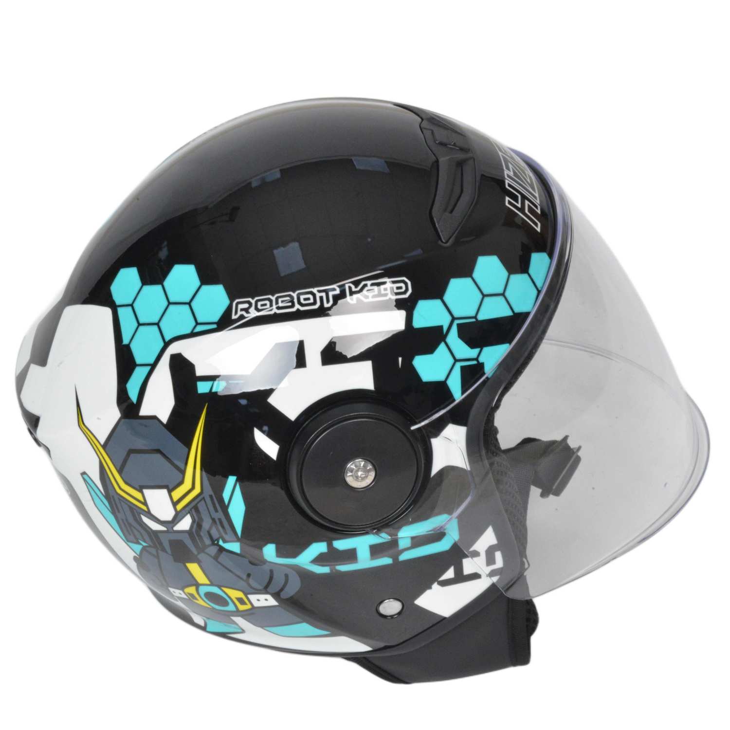 Шлем мото открытый HIZER J511 №2 blue/black (L) детский