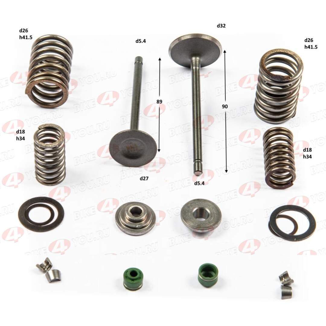 Ремкомплект клапанов ГРМ 164FML,166FMM (CGN200/NT250)