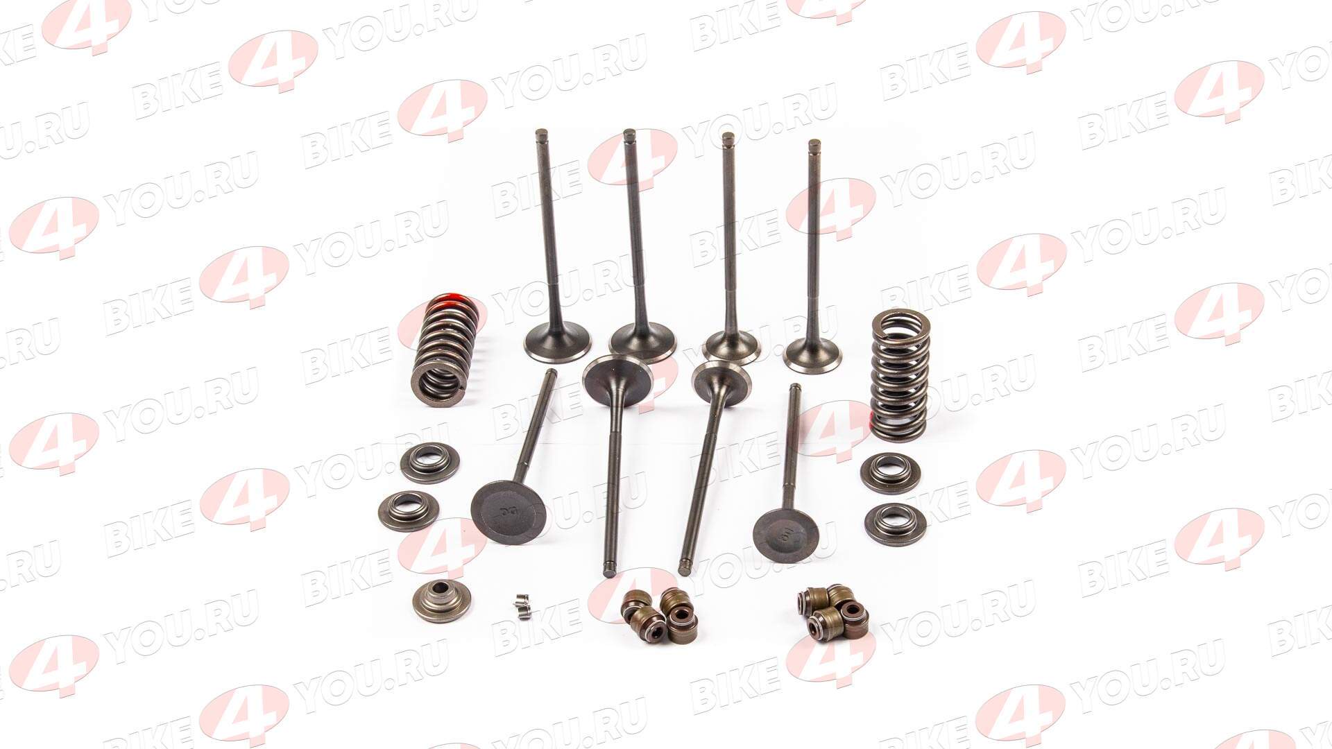 Клапаны ГРМ 170MM-2 (CB250) water, 4V / 177MM (NC250)/ 182MN (NC300) (компл 4шт+ремкомплект)  ZS