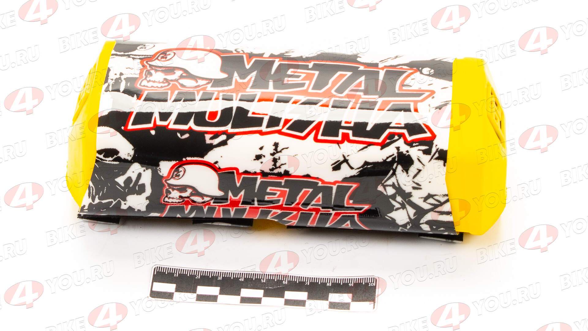 Защита руля прямоугольная №2 желтая