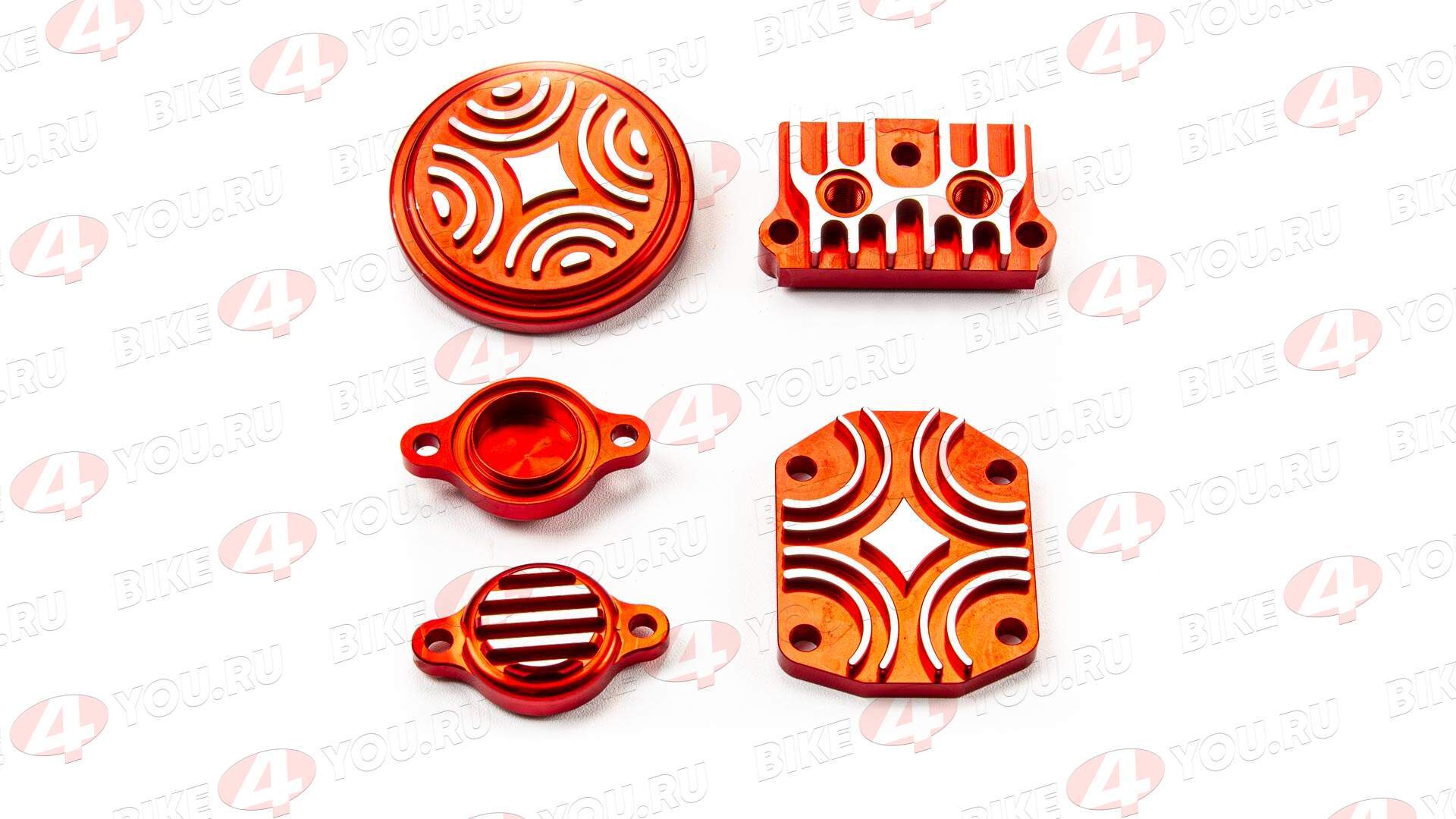 Крышки головки YX150см3 (компл.) CNC красные