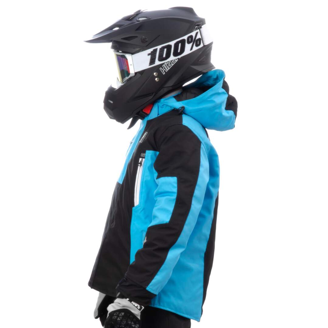 Куртка для снегохода (детская) KLIM KOMPOUND №3 black-blue (текстиль) (10Y)