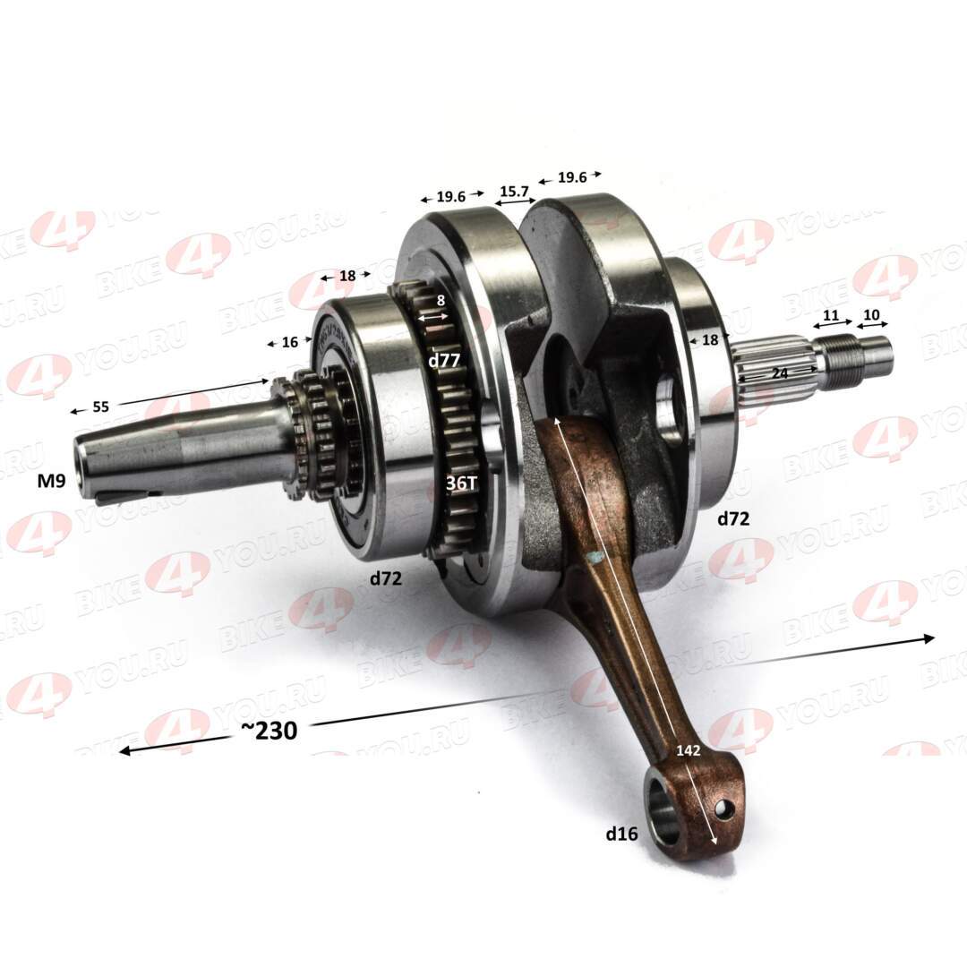 Коленвал 174MN-3 (CBS300) ZS