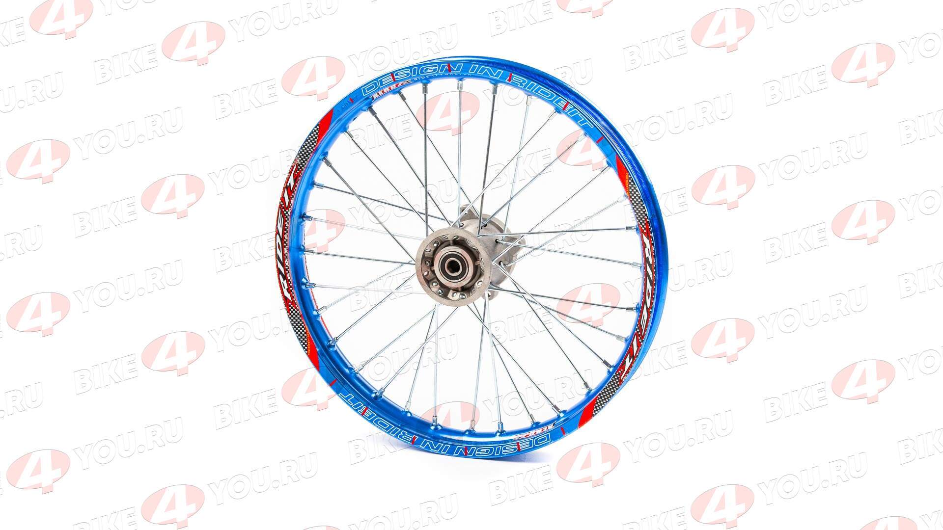 Обод передний 17" (1,60-R17 d=15mm) алюминий/синий 4x100x76