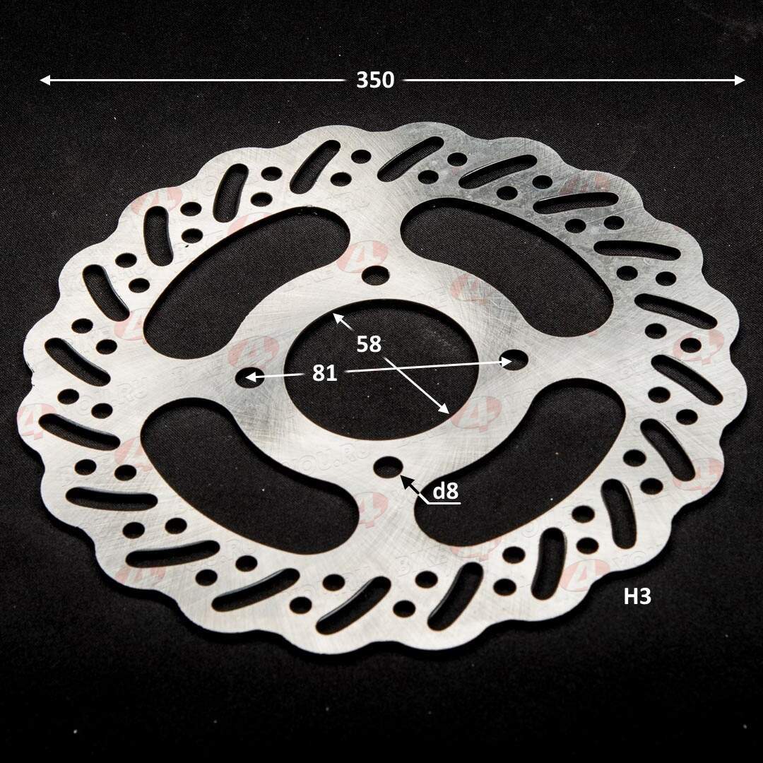 Тормозной диск передний (350 мм) (4x58x81) KAYO Т2 125