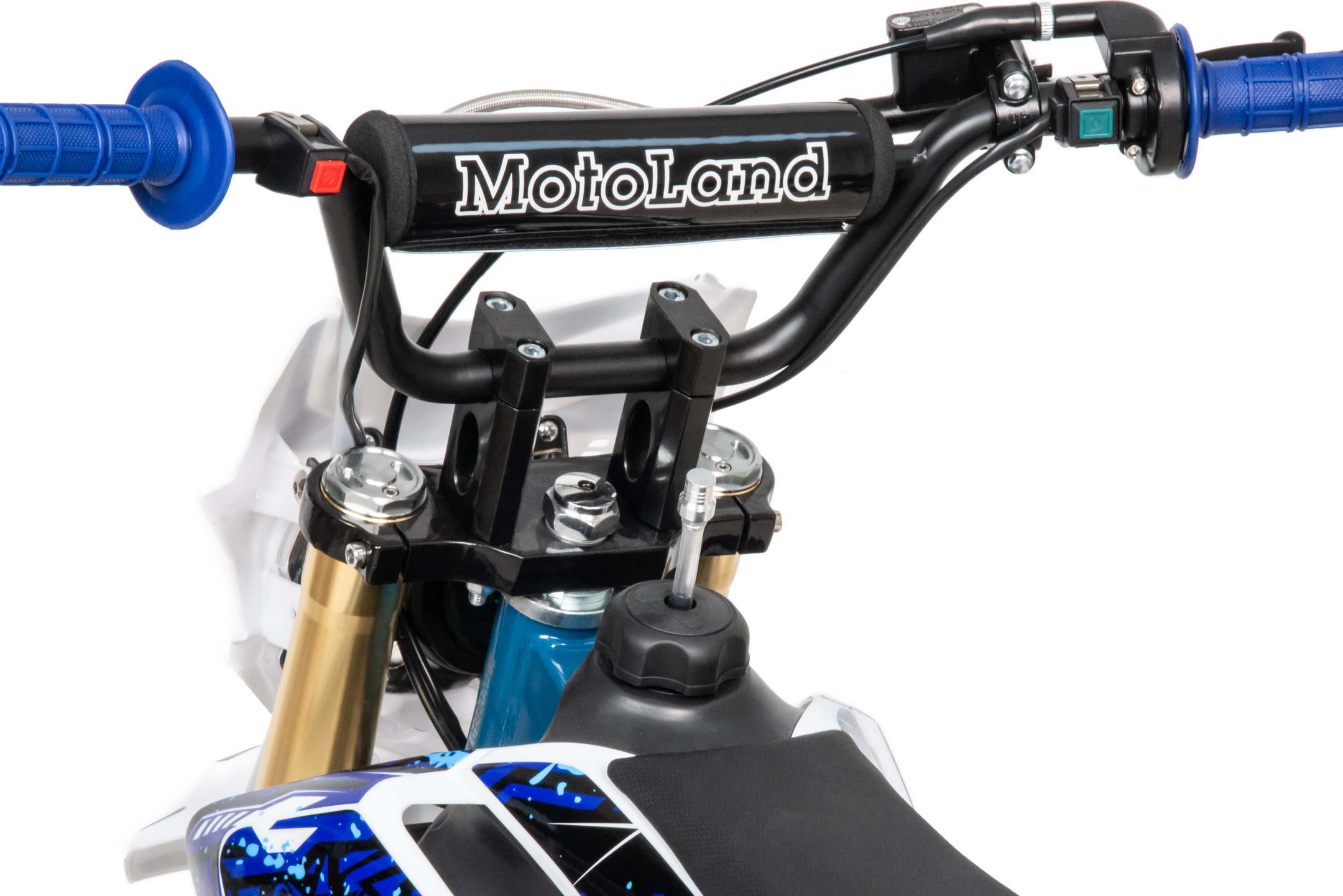 Питбайк  Motoland TCX125 E 14/12 + фара синий