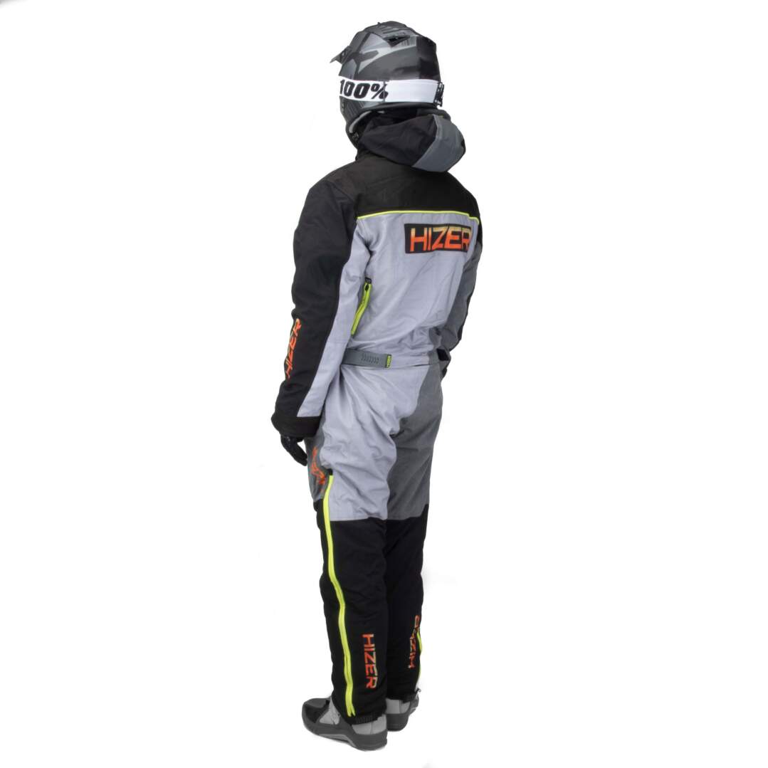 Комбинезон для снегохода HIZER №3 black-gray (текстиль) (XL)