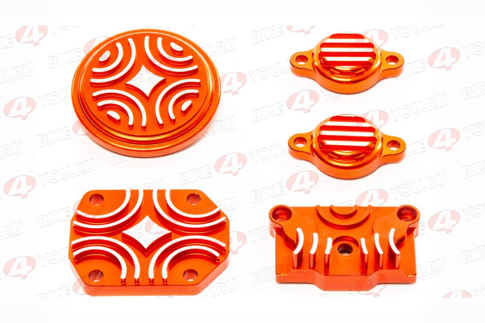 Крышки головки YX150см3 (компл.) CNC оранжевые